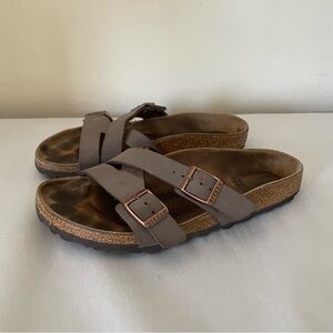 Birkenstock Yao Strappy Sandals Brown Mocha size 36 (5-5.5 narrow)
